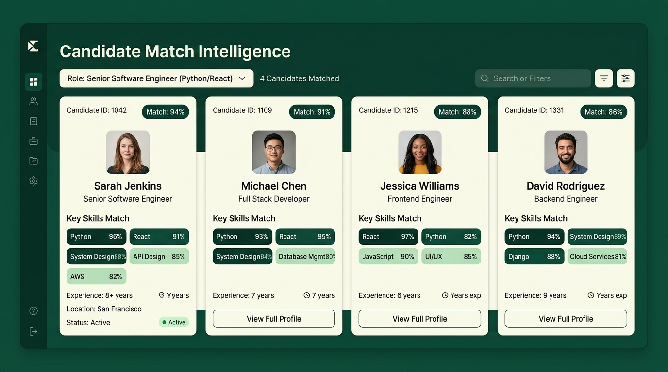 Sovereign candidate profile intelligence and verification