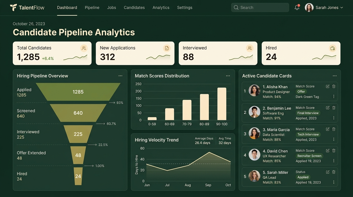 Niyuktii Candidate Pipeline Analytics & Velocity Dashboard